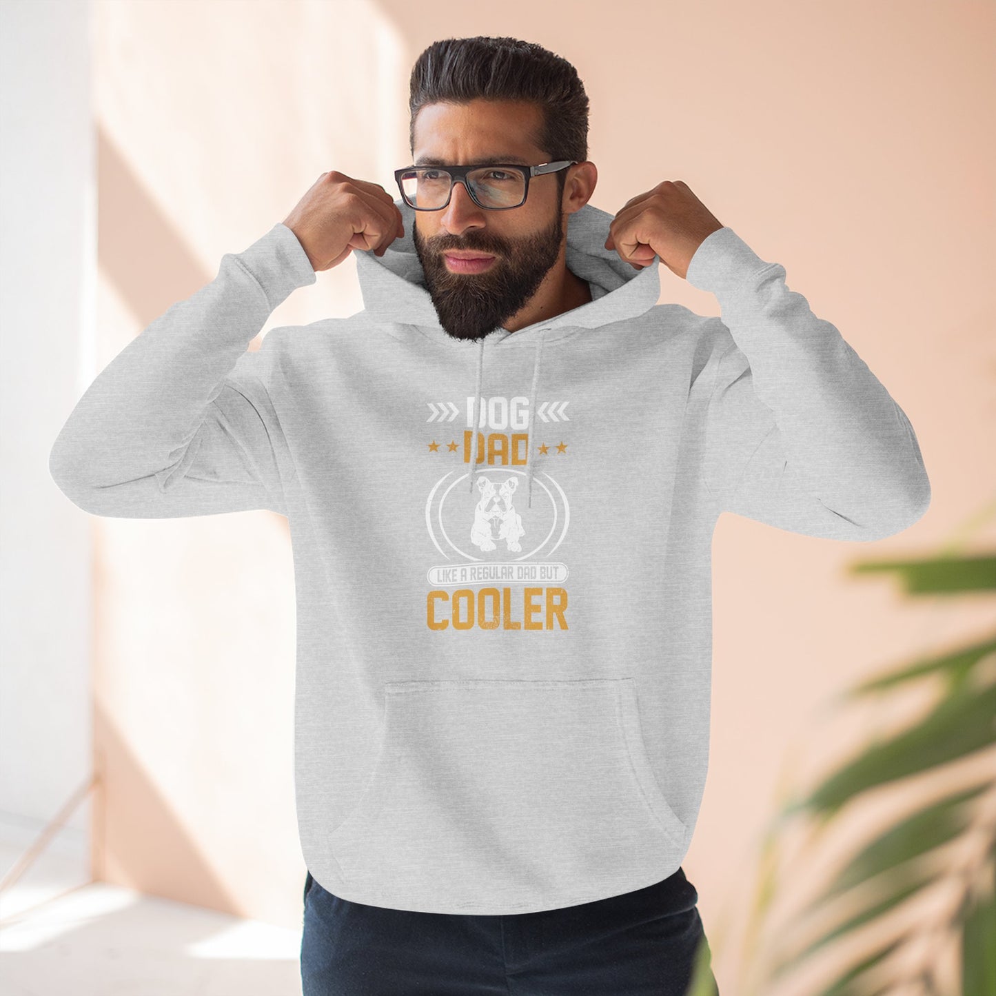 Dog Dad Hoodie — 'Top Dog Dad' Graphic Fleece Pullover
