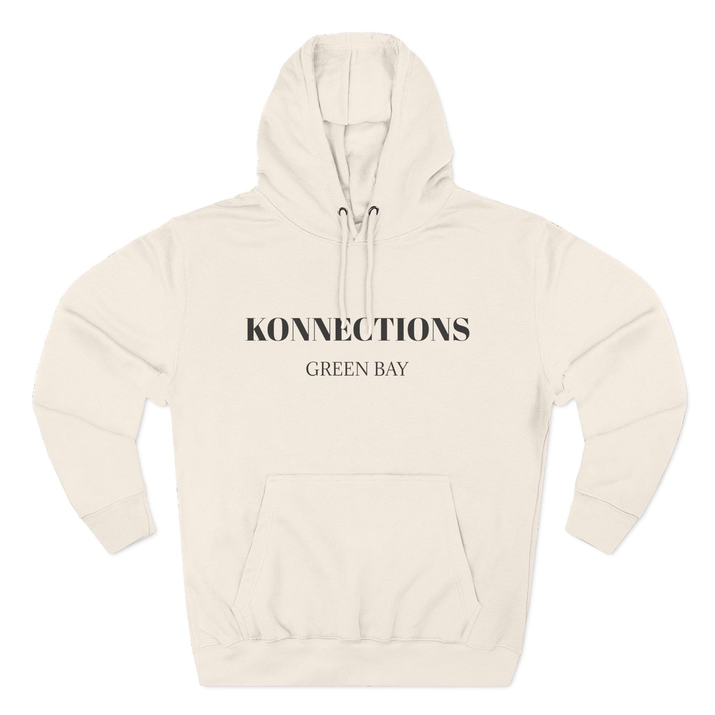 Konnections Green Bay Hoodie — Minimal Logo Fleece Pullover