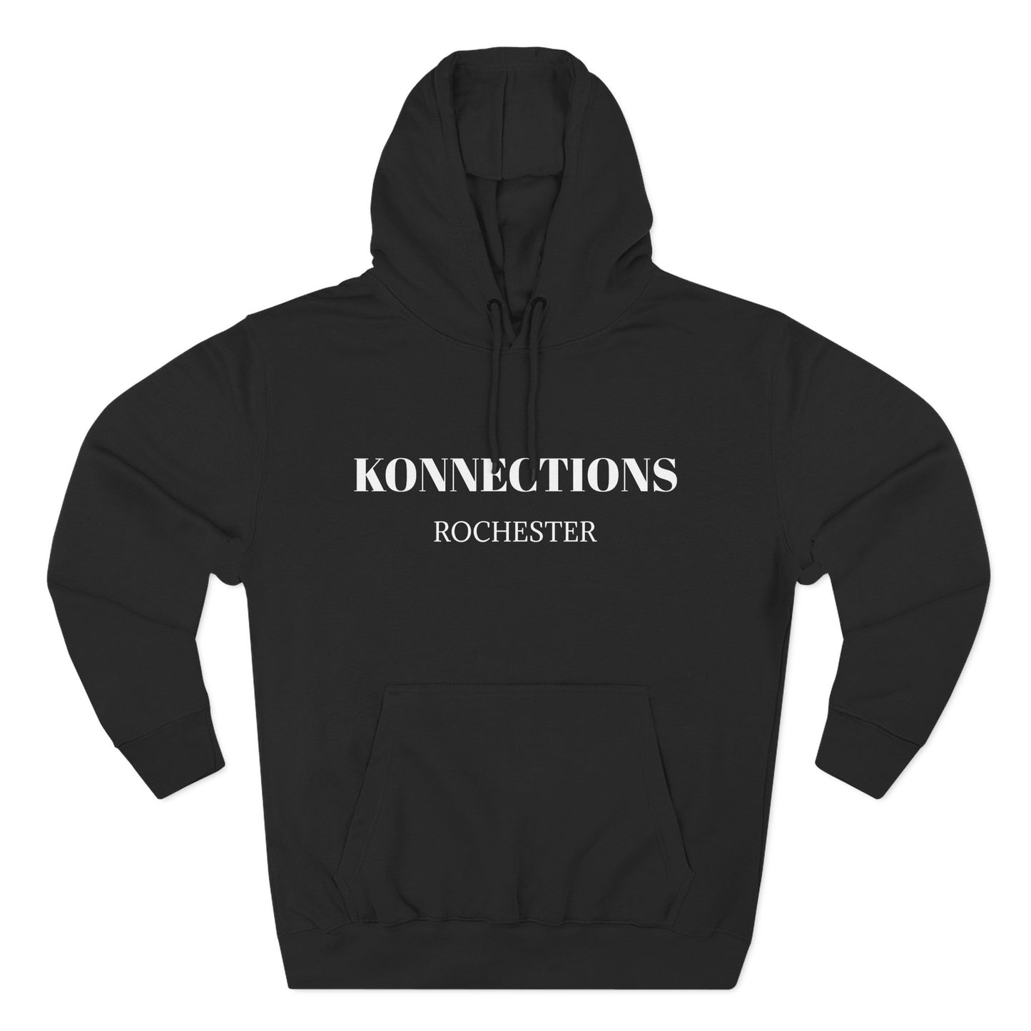 Konnections Rochester Hoodie — Minimal Logo Fleece Pullover