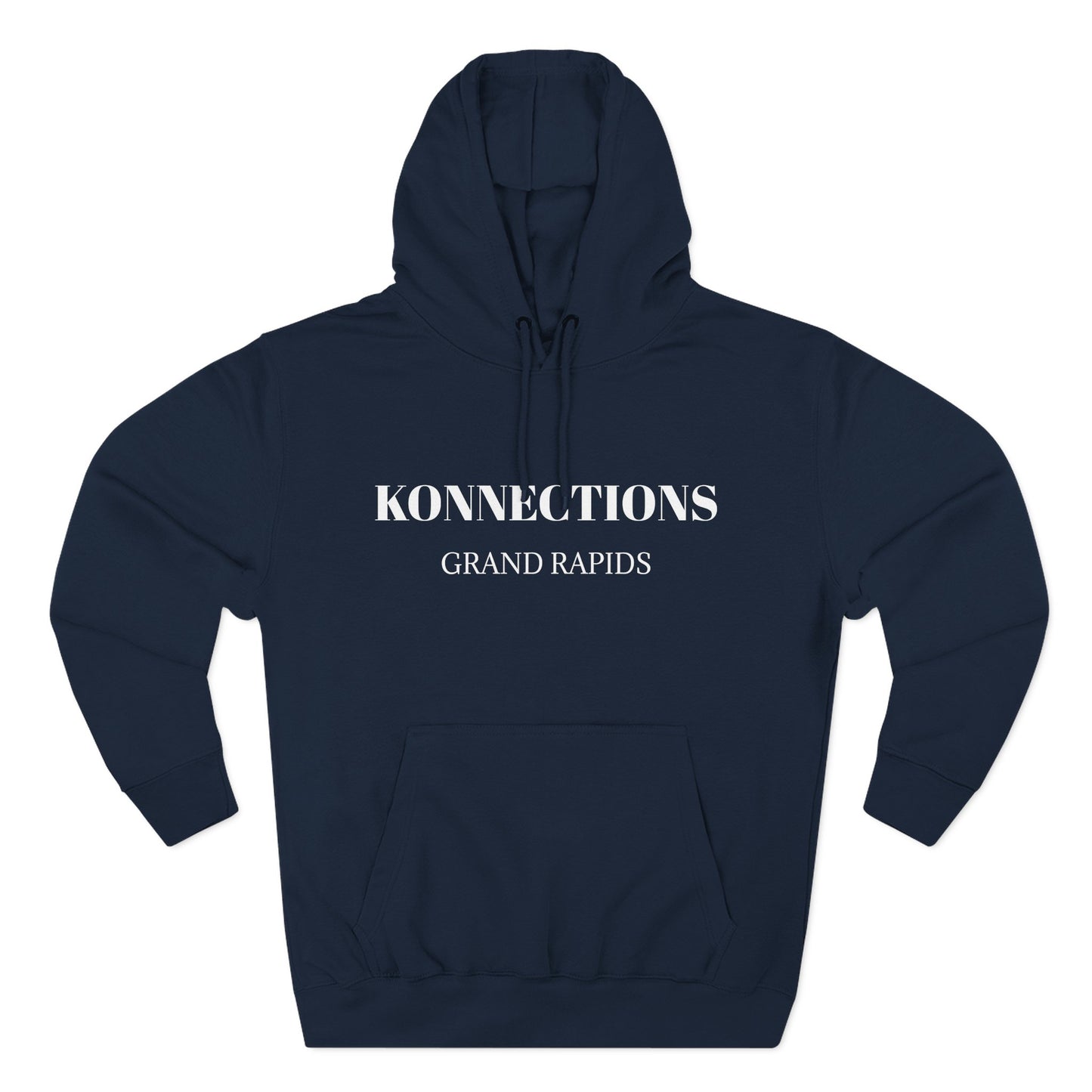Konnections Grand Rapids Hoodie — Minimal Logo Fleece Pullover