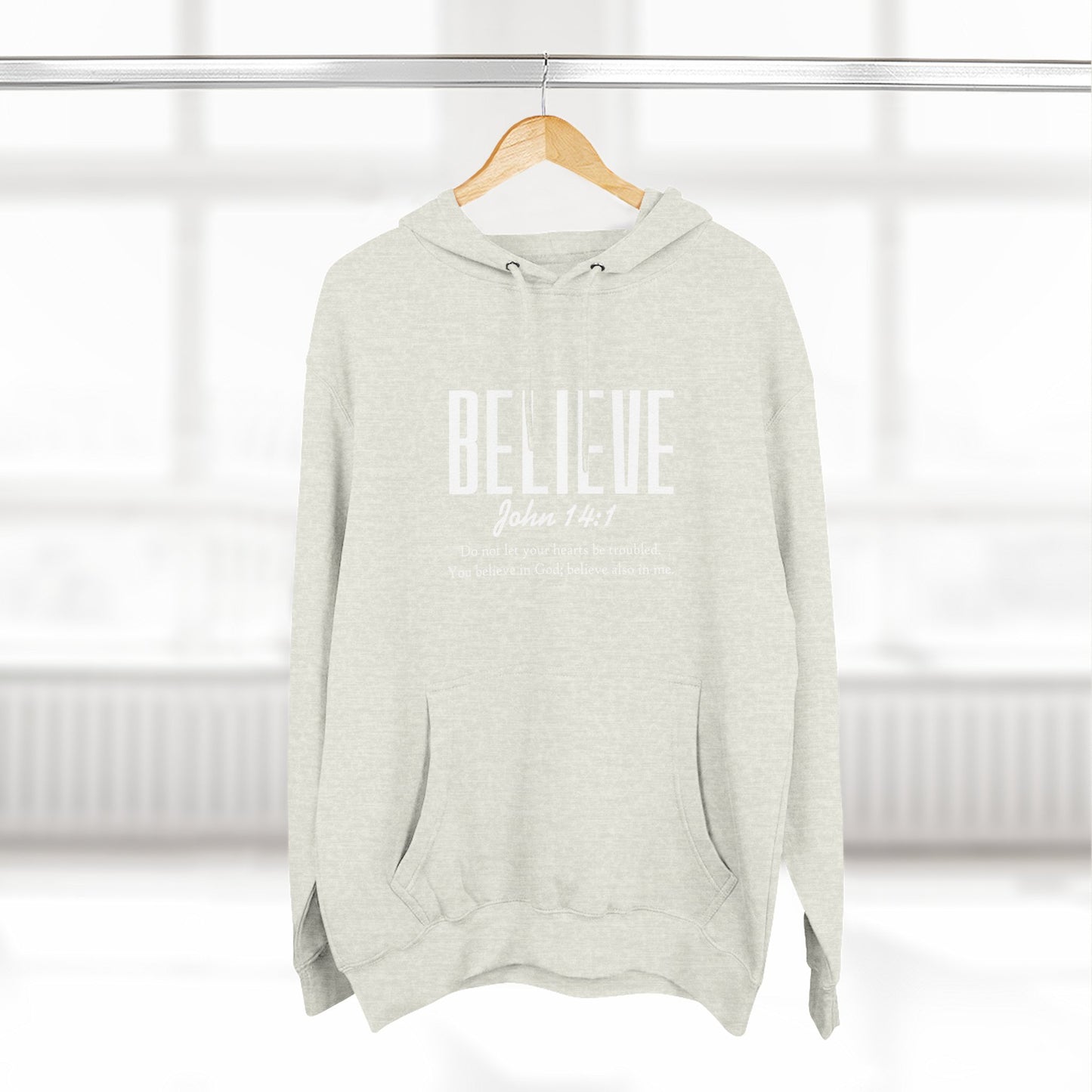 Believe John 3:16 Fleece Hoodie