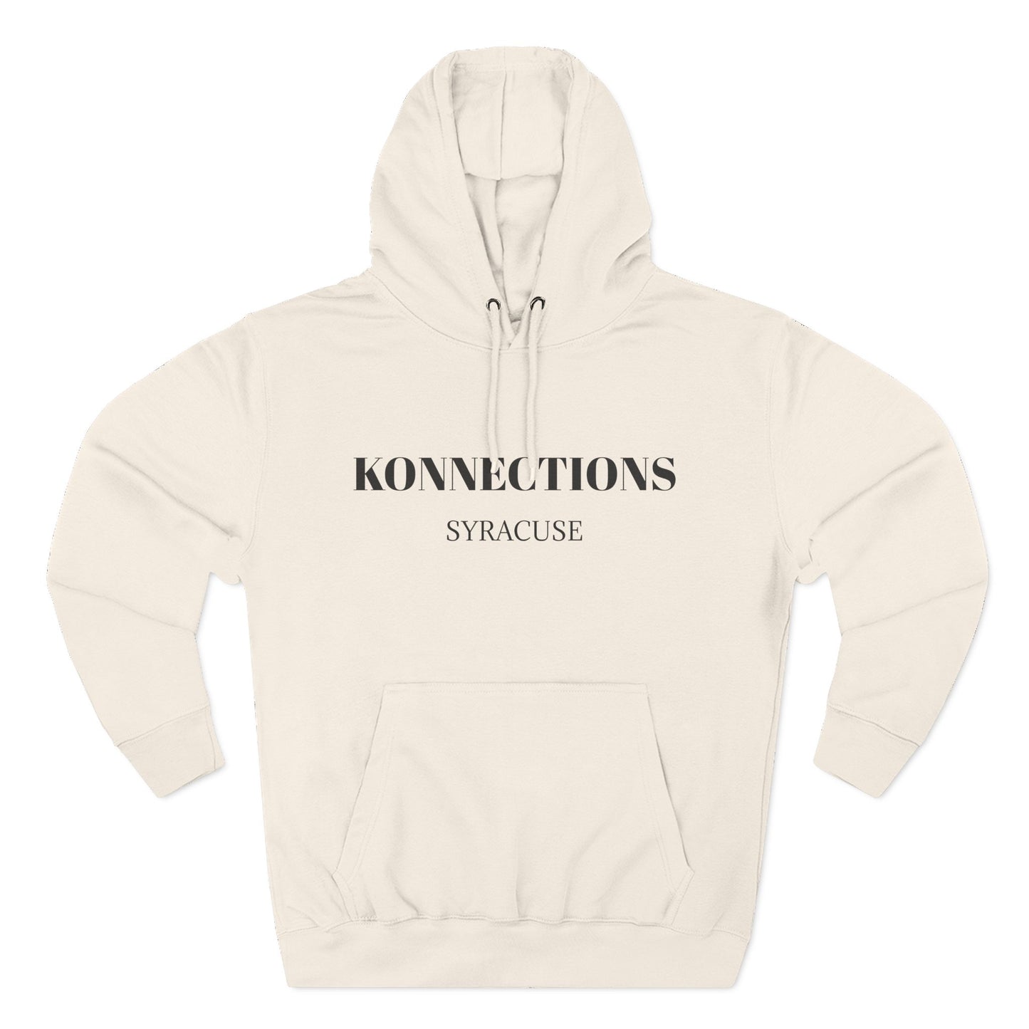 Konnections Syracuse City Hoodie — Minimal Logo Fleece Pullover