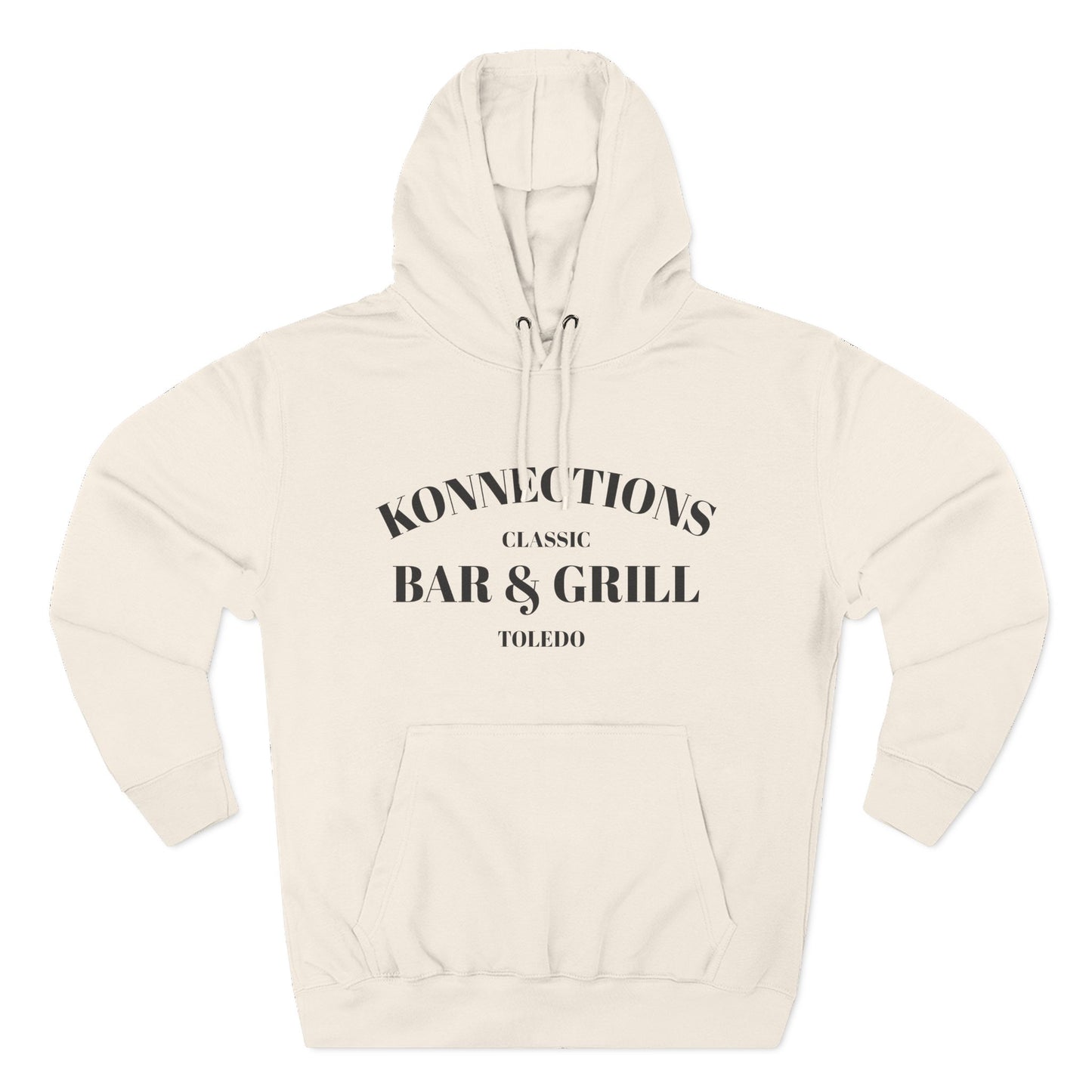 Konnections Classic Bar and Grill Toledo Hoodie — Minimal Logo Fleece Pullover