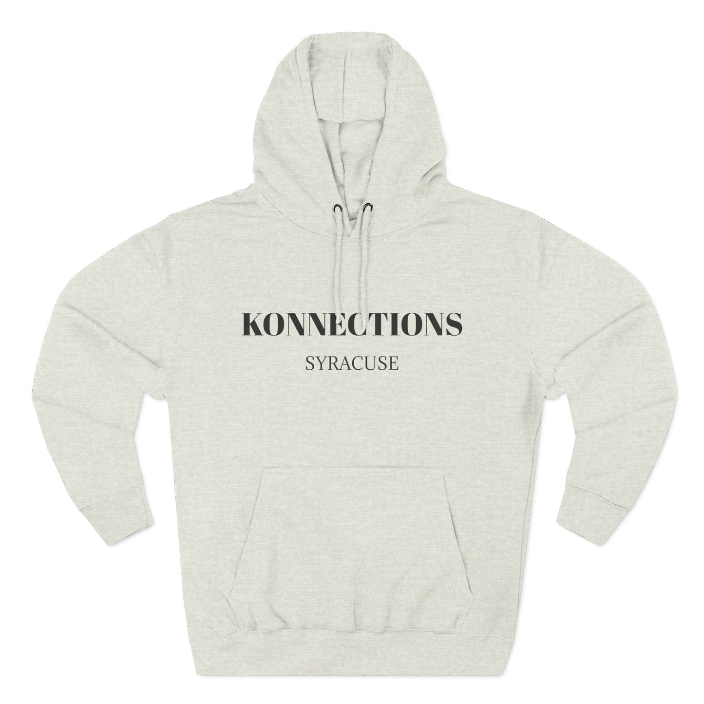 Konnections Syracuse City Hoodie — Minimal Logo Fleece Pullover