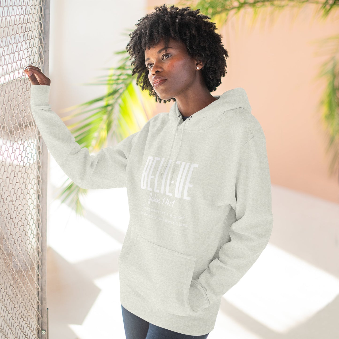 Believe John 3:16 Fleece Hoodie