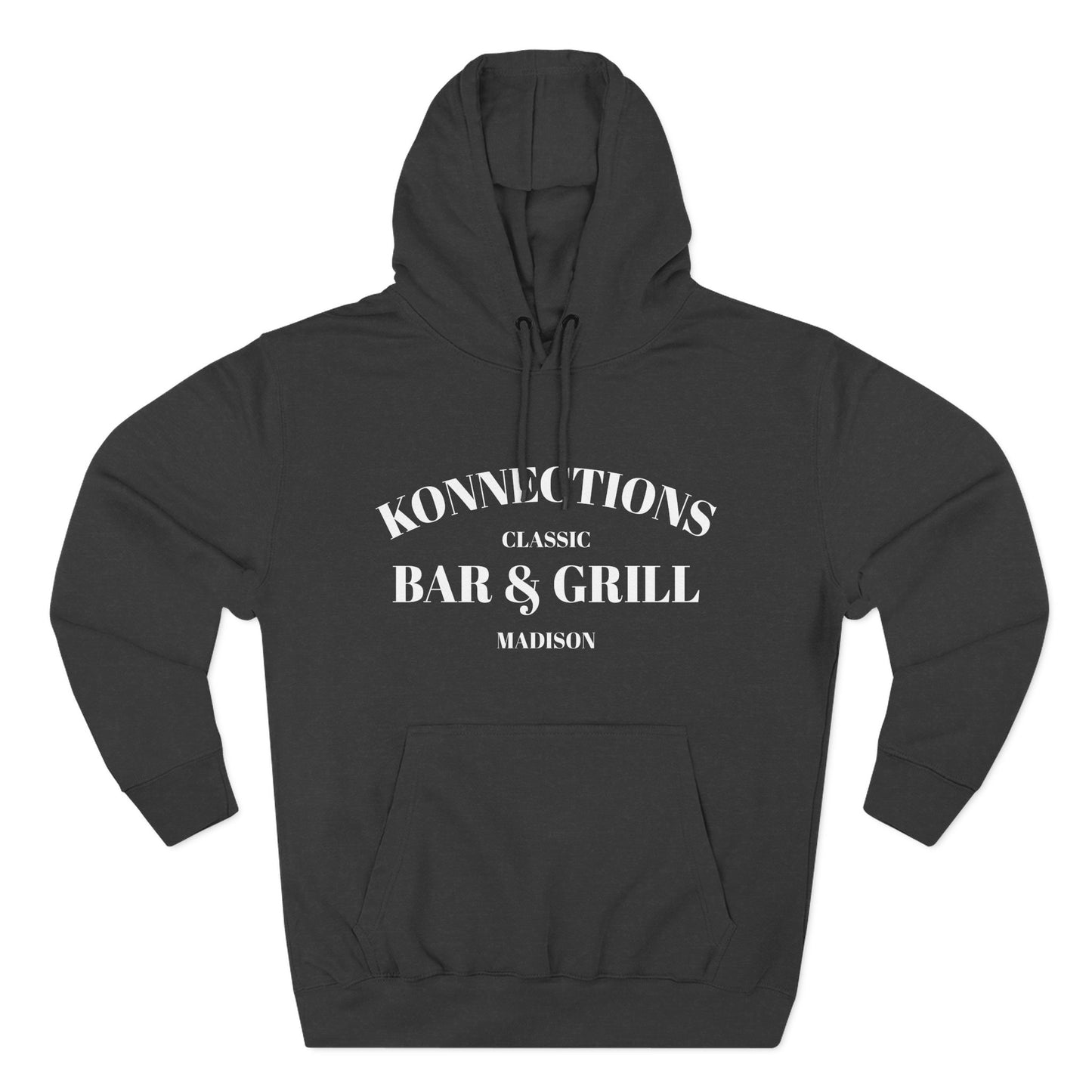 Konnections Classic Bar and Grill Madison Hoodie — Minimal Logo Fleece Pullover
