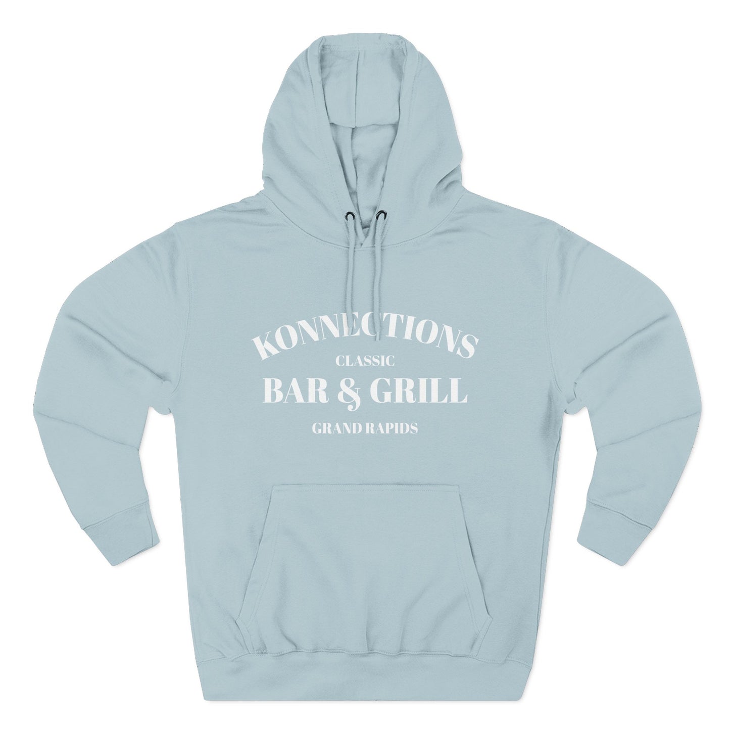 Konnections Classic Bar and Grill Grand Rapids Hoodie — Minimal Logo Fleece Pullover