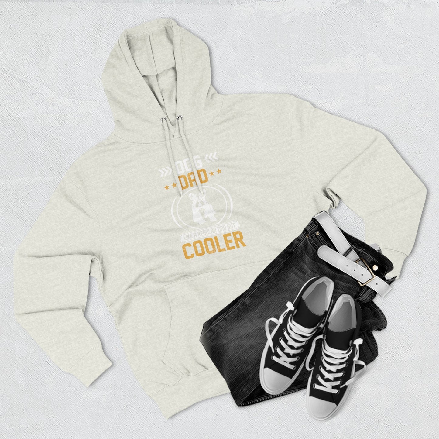 Dog Dad Hoodie — 'Top Dog Dad' Graphic Fleece Pullover