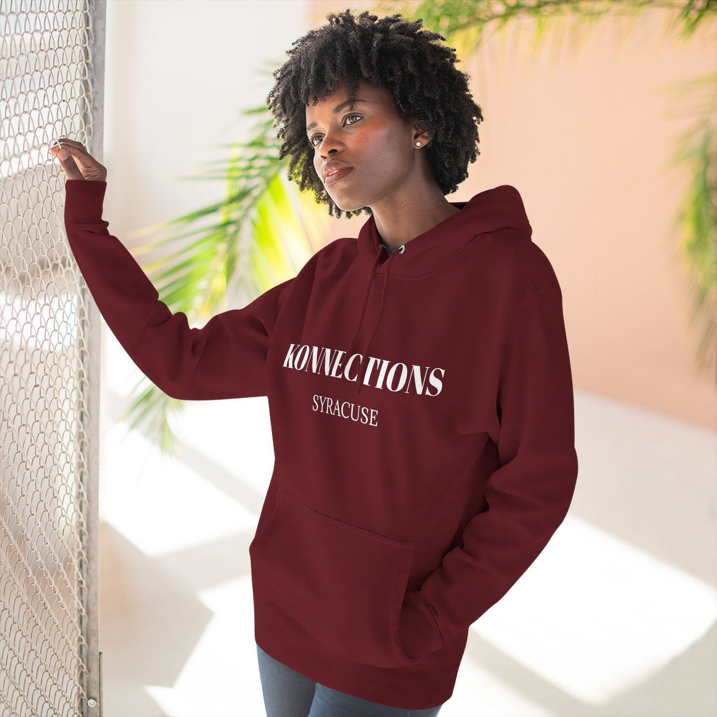 Konnections Syracuse City Hoodie — Minimal Logo Fleece Pullover