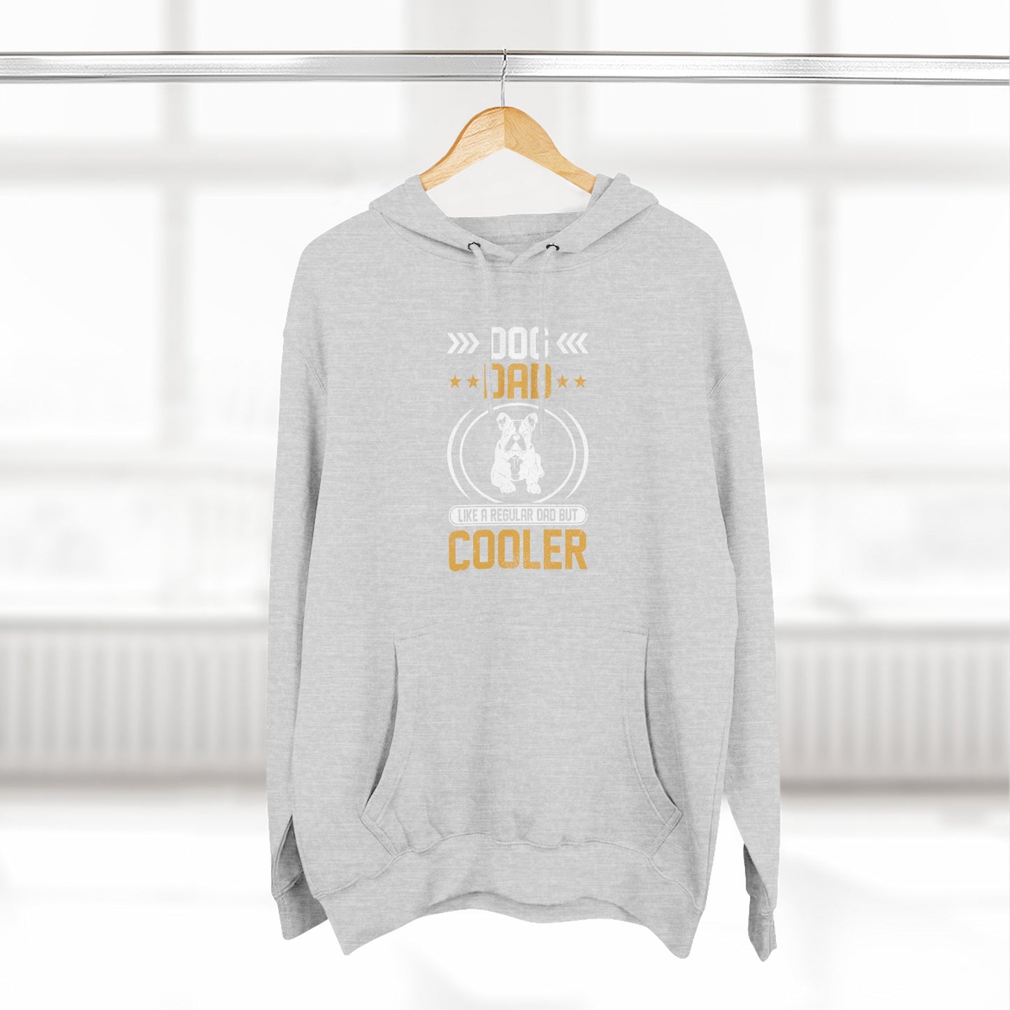 Dog Dad Hoodie — 'Top Dog Dad' Graphic Fleece Pullover