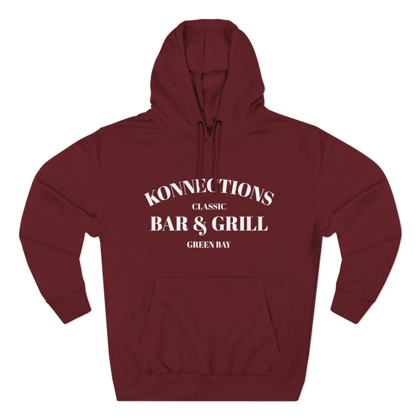Konnections Classic Bar and Grill Green Bay Hoodie — Minimal Logo Fleece Pullover