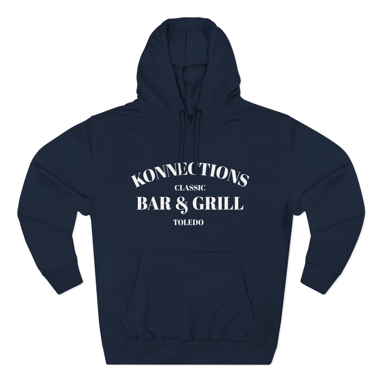 Konnections Classic Bar and Grill Toledo Hoodie — Minimal Logo Fleece Pullover