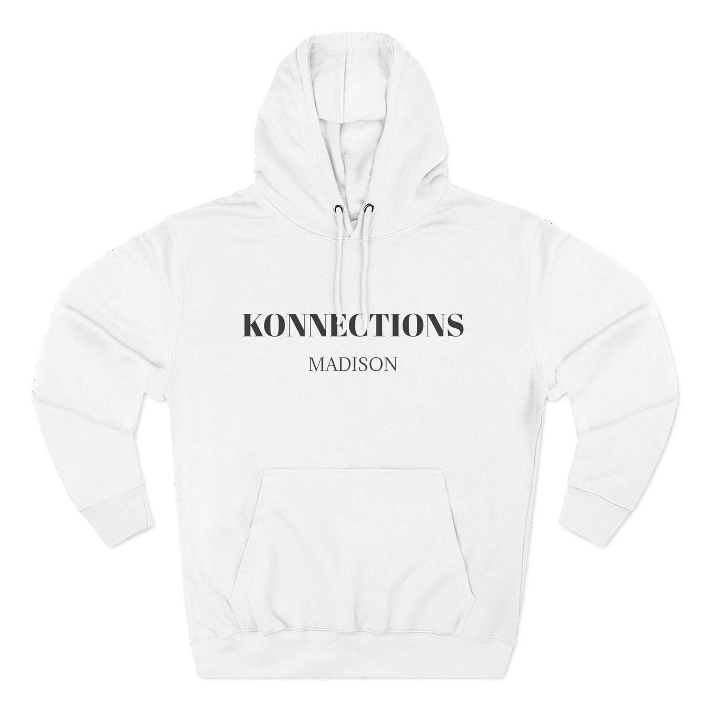 Konnections Madison Hoodie — Minimal Logo Fleece Pullover