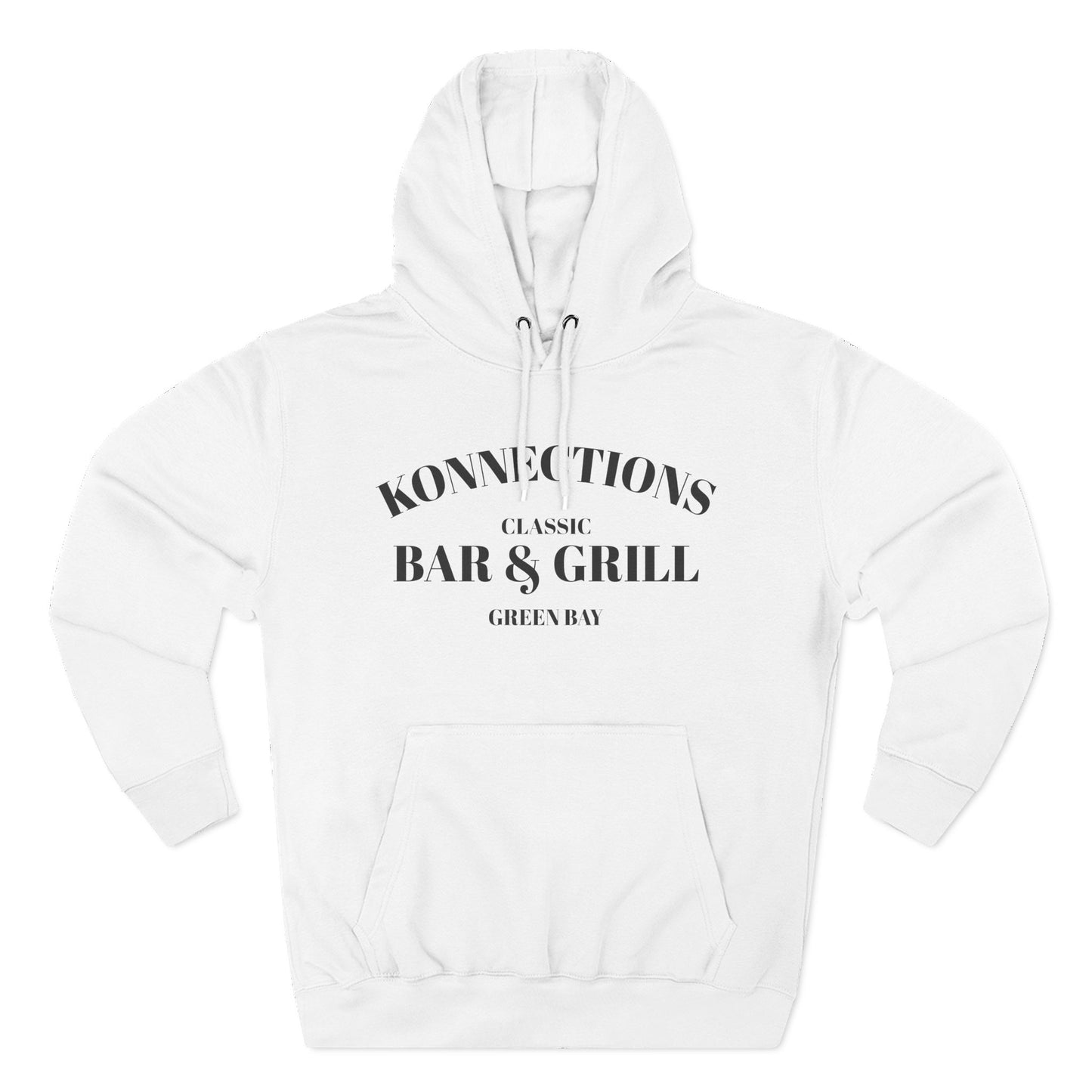 Konnections Classic Bar and Grill Green Bay Hoodie — Minimal Logo Fleece Pullover