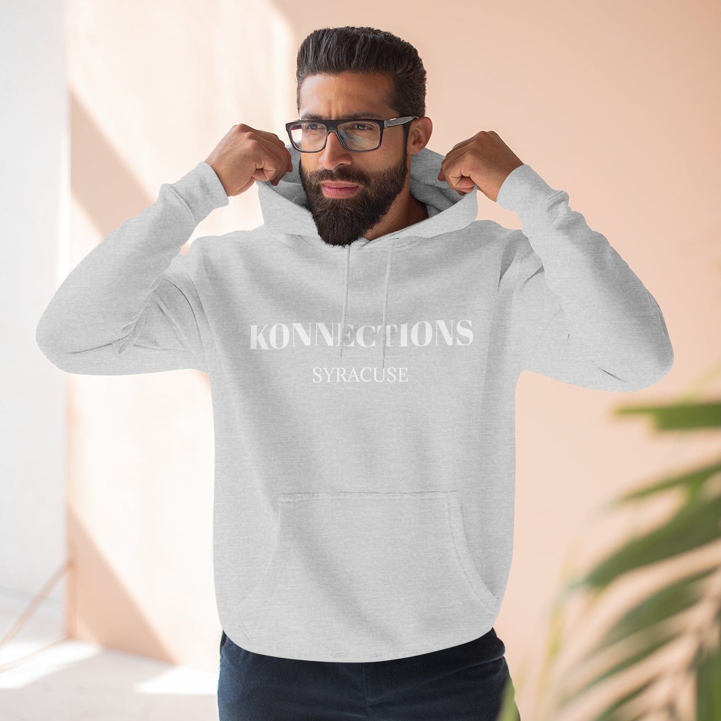 Konnections Syracuse City Hoodie — Minimal Logo Fleece Pullover