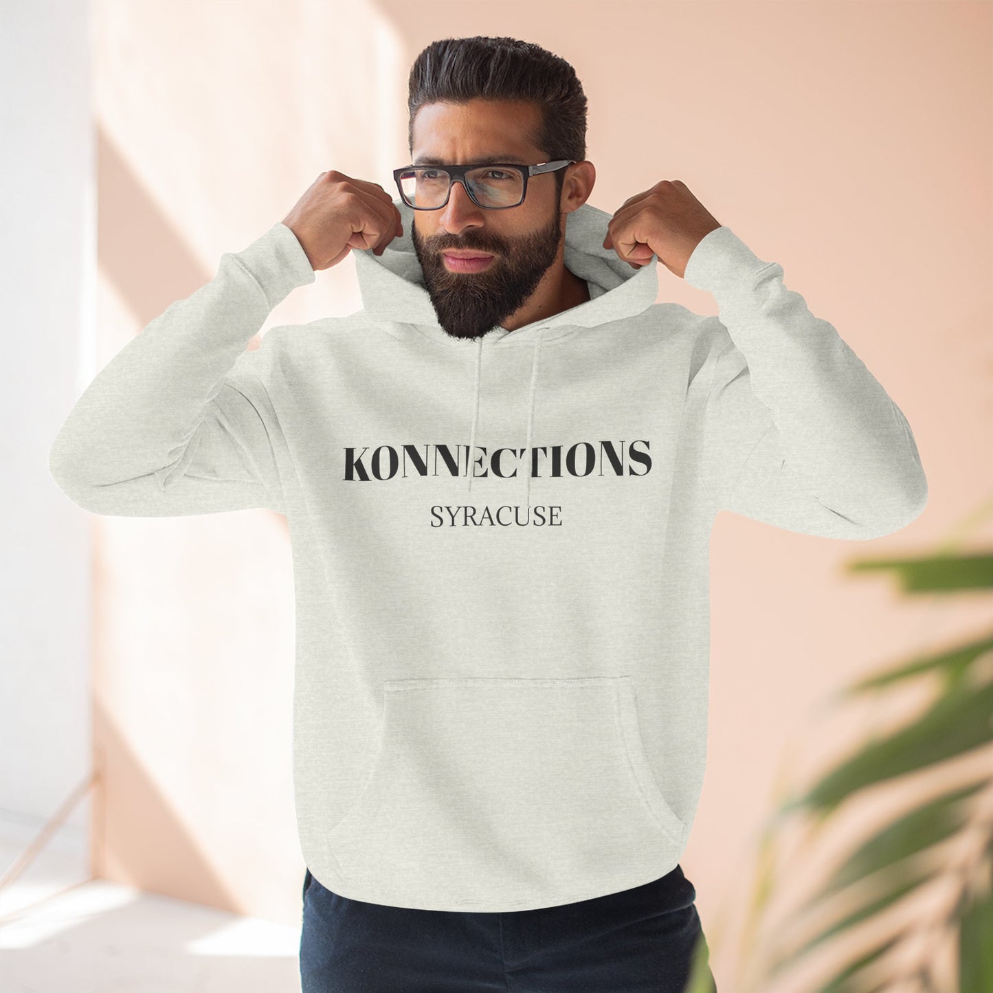 Konnections Syracuse City Hoodie — Minimal Logo Fleece Pullover