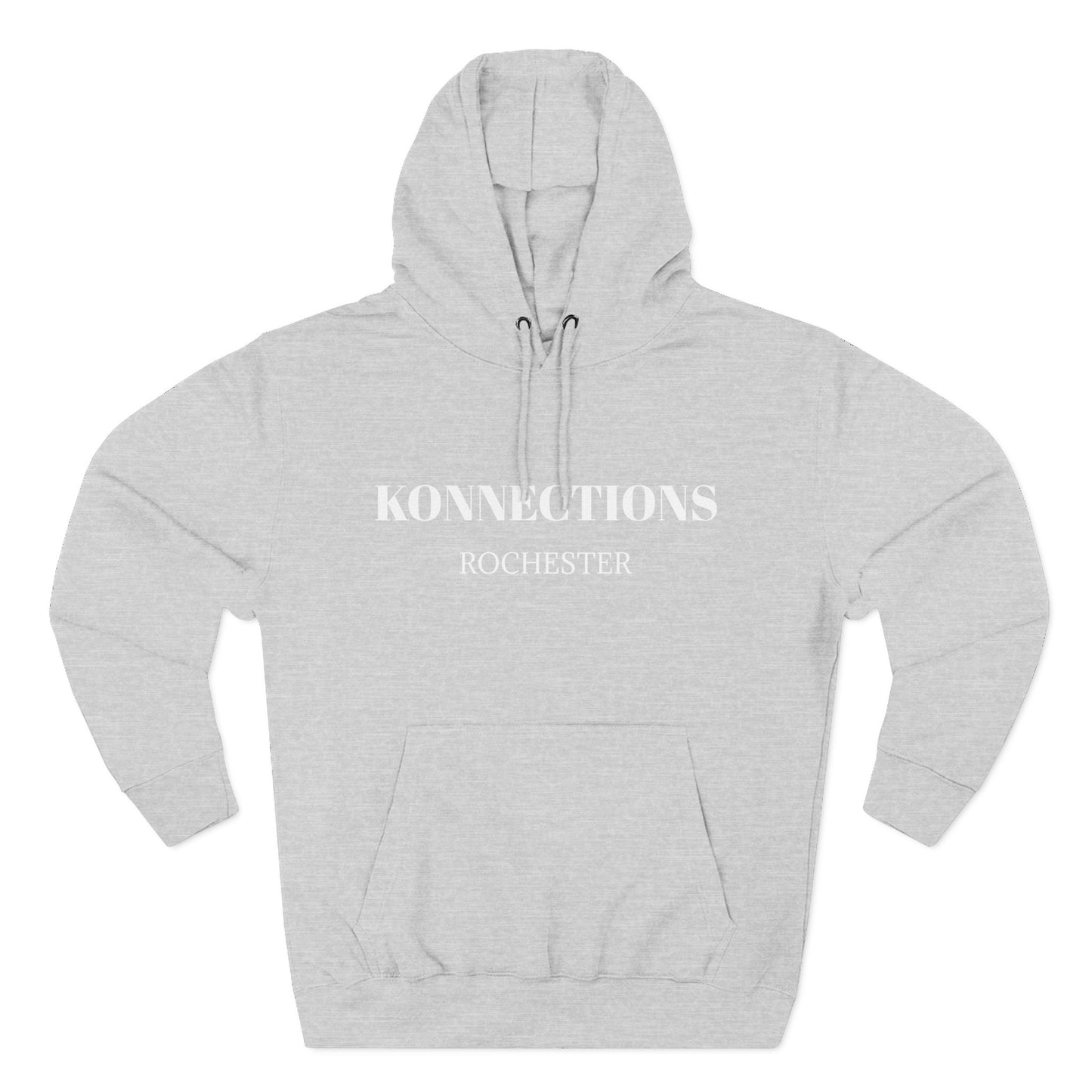 Konnections Rochester Hoodie — Minimal Logo Fleece Pullover