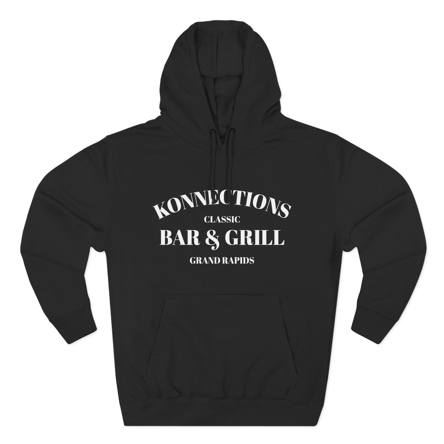 Konnections Classic Bar and Grill Grand Rapids Hoodie — Minimal Logo Fleece Pullover